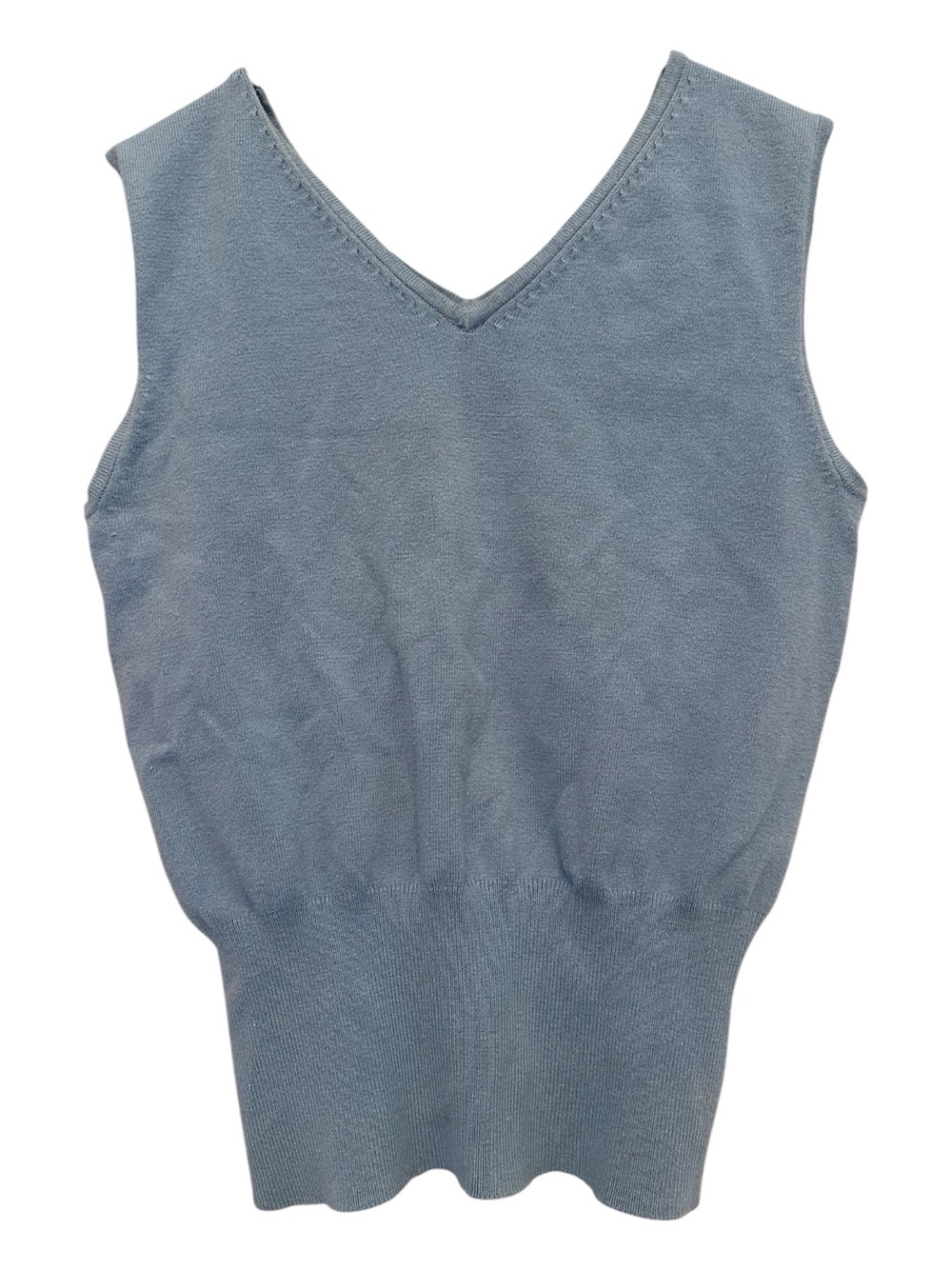 Vintage 80s/90s 525 America Light Blue V-Neck Sweater Vest Size Medium